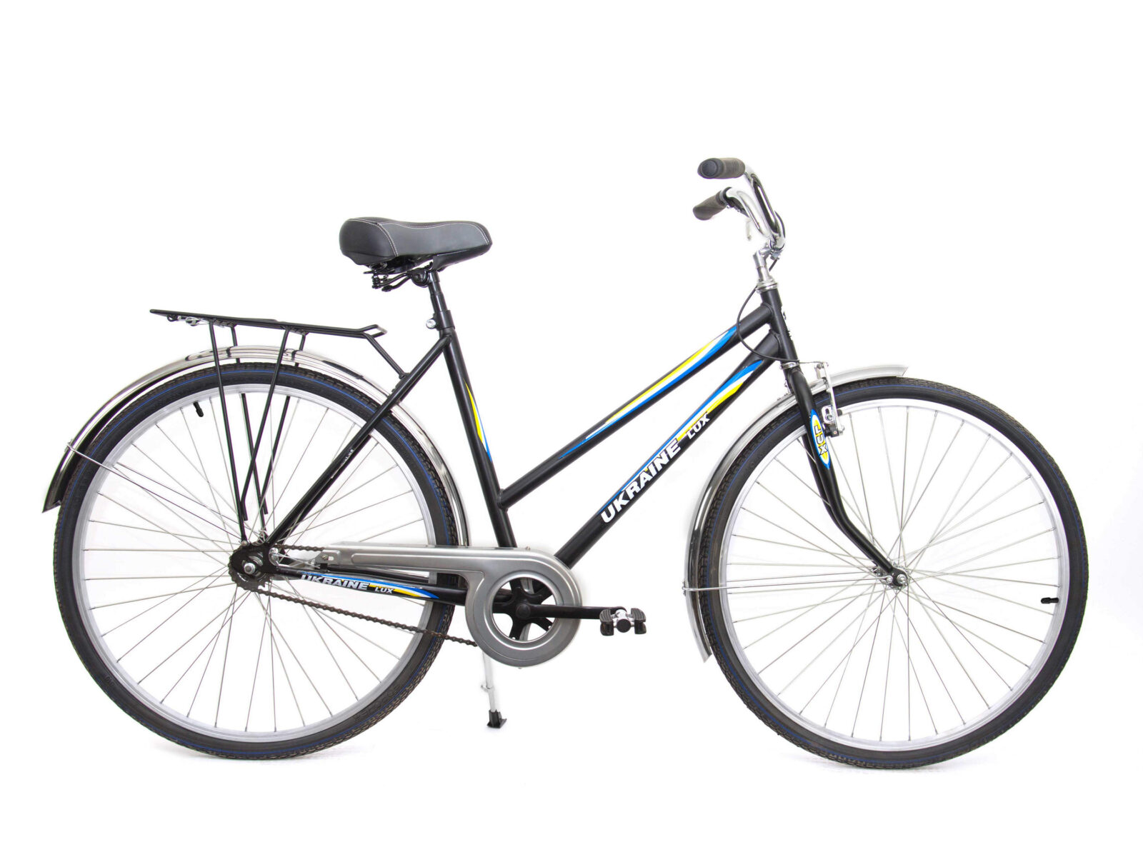 Велосипед Україна люкс 28″ UKRAINE LUX 65CZ жіночий дорожній чорний купити